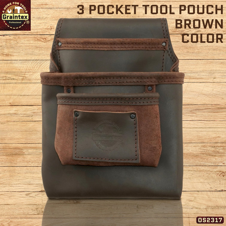 3 pocket best sale tool pouch